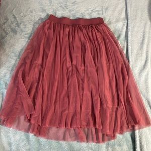 Beautiful Torrid Midi Skirt in Rose